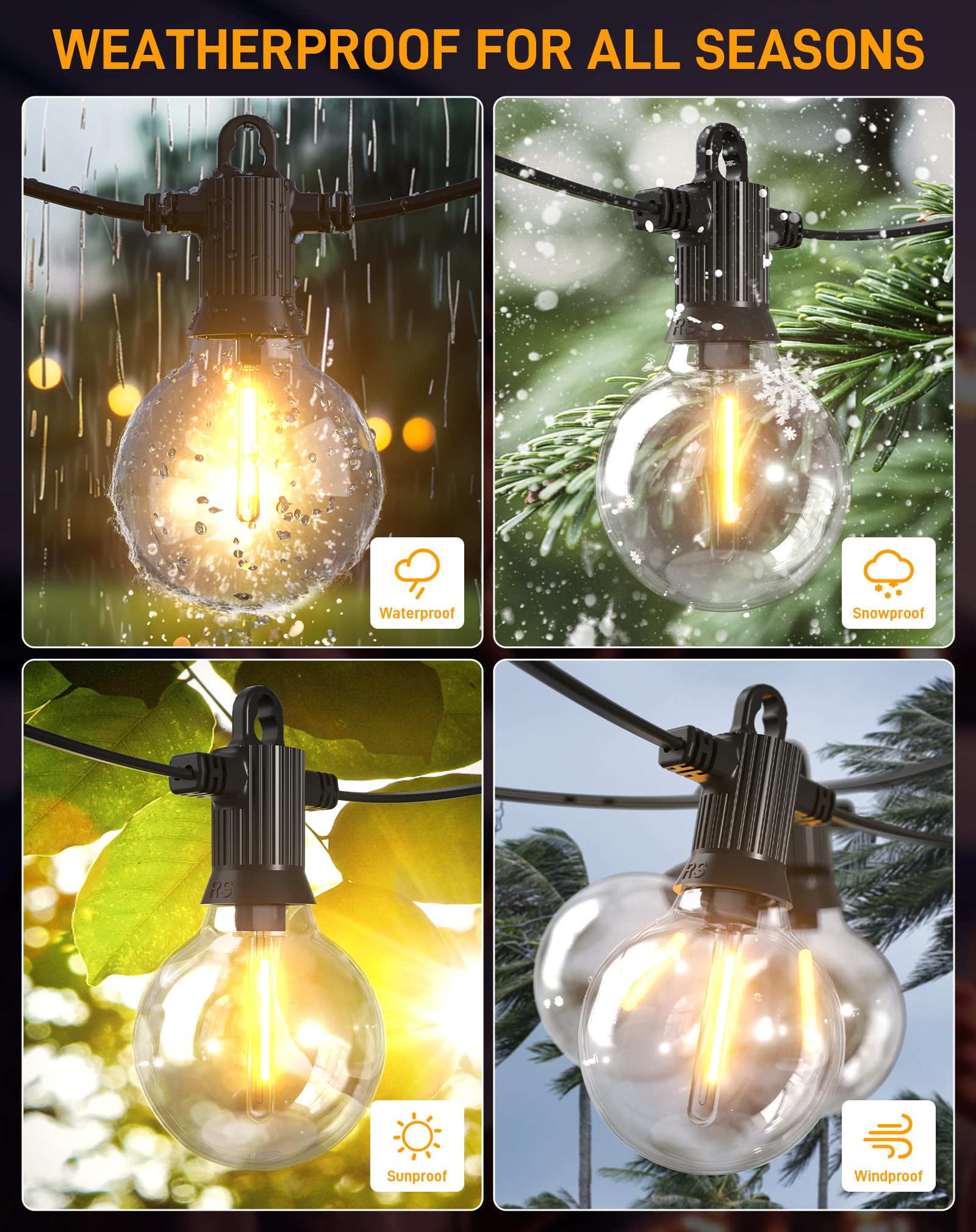 Zuske Outdoor Festoon Lights Mains Powered - Image 4