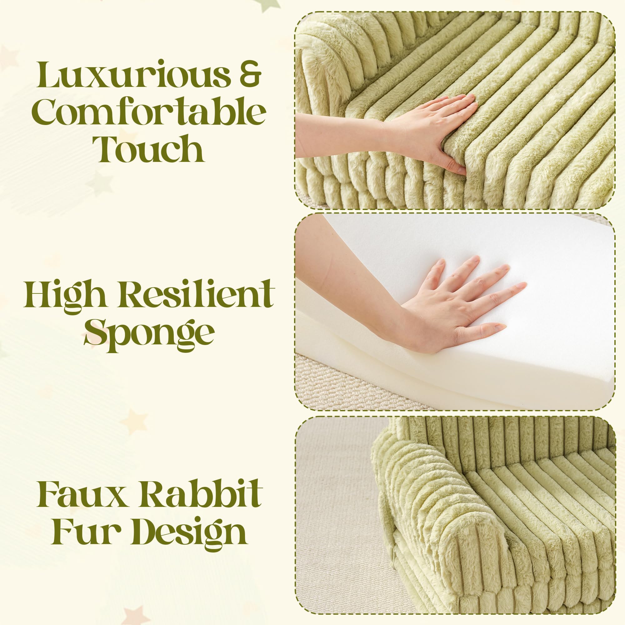 ROBUD Kinder Sofa 2-in-1 Klappsofa & Matratze – Faltbares Kindersofa mit abnehmbarem Bezug, Aufbewahrungstasche & Tragegriff - Grün
