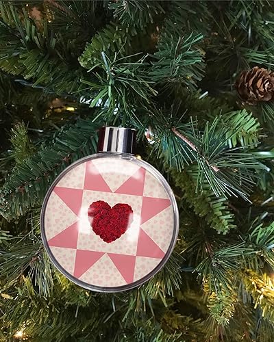 Miniatura 6 de Adornos de Navidad para colgar en el árbol esferas del día de San Valentín adornos de Navidad inastillables esferas para árbol de Navidad decoración