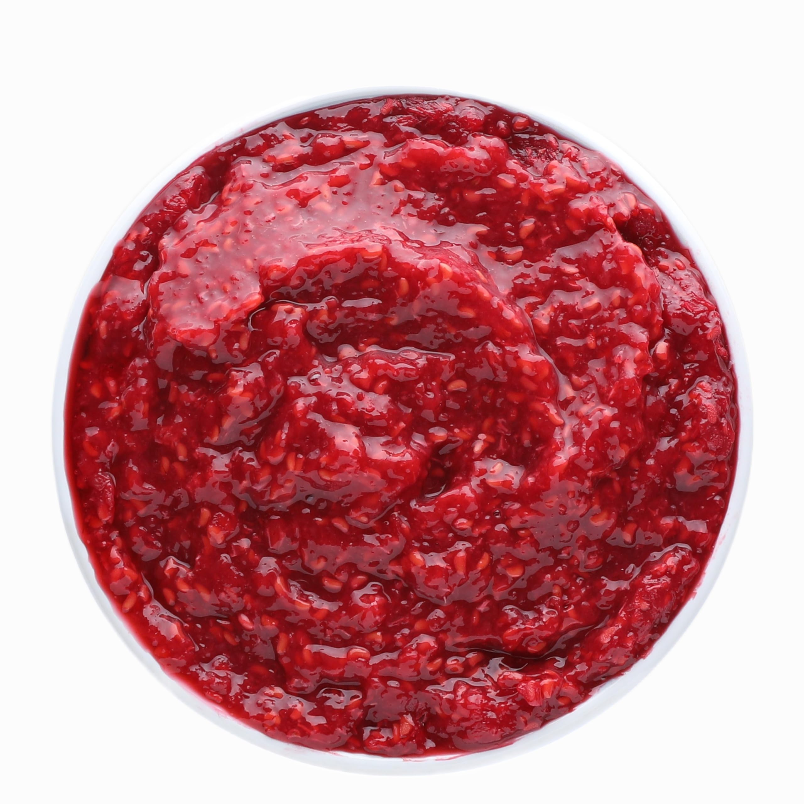 Ponthier HIMBEEREN PÜREE Beeren-Frucht-Mark 4x 1KG für Smoothie-Bowl-Sorbet-Quark-Gelée-Müsli-Topping ohne künstliche Zusätze höchste Qualität ausgewählter Früchte