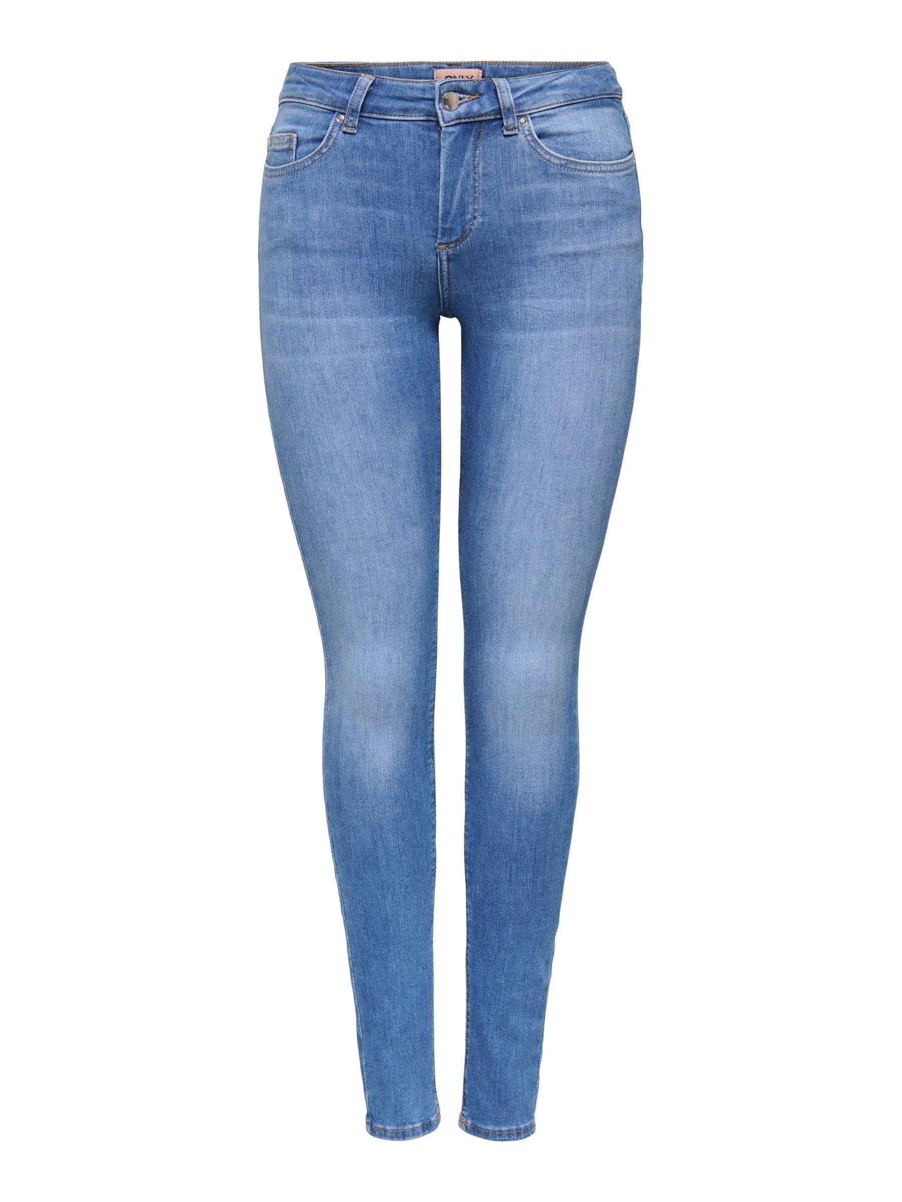 ONLY Female Skinny Jeans ONLBlush Life Mid Skinny Fit Jeans, Medium Blue (Medium Blue Denim), XS / 34L
