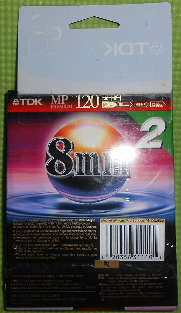 TDK P6-120HGR　8mm　新品未使用　10本セット Amazon.co.jp: TDK 8mmビデオテープ 120分 P6-120HGR : 家電＆カメラ