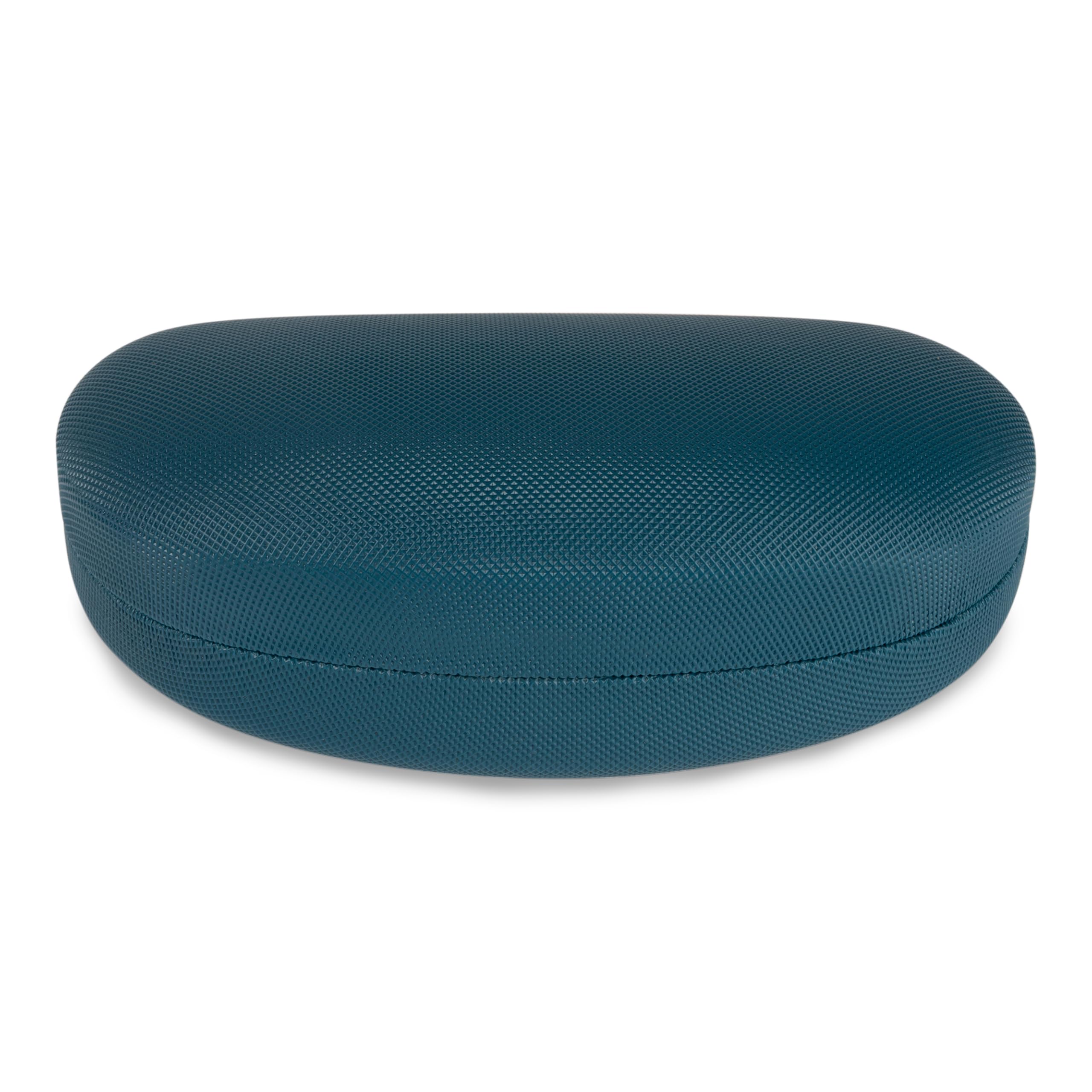 Lago Terra Unisex Dark Teal Portable Hard Shell Case For Glasses And Sunglasses (Large)