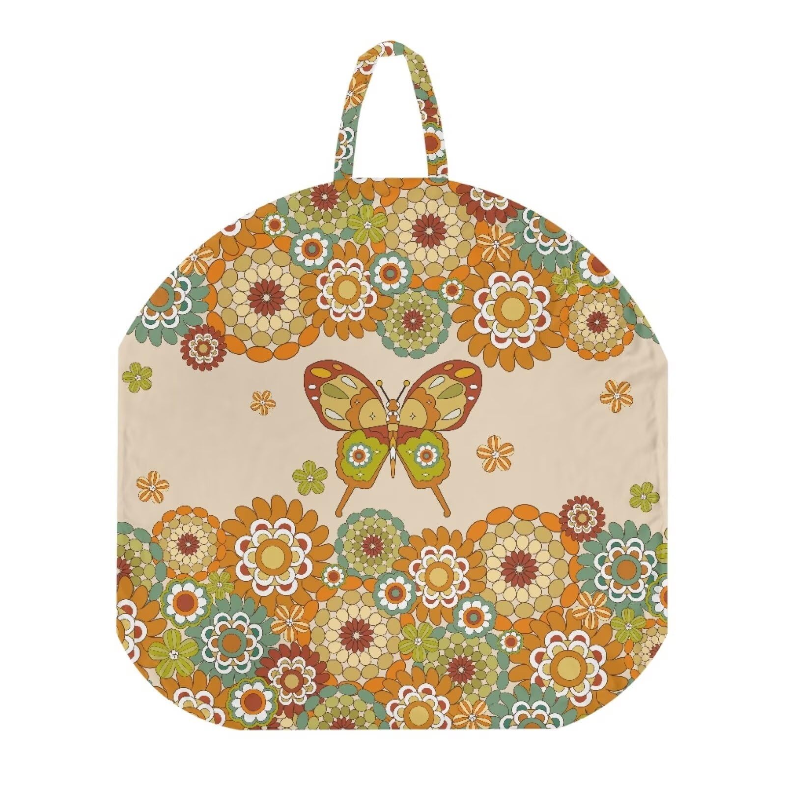 Oamsistay Newborn Lounger Cover, Soft Comfortable Slipcover for Infant Lounger Pillow, Removable Cover for Infant Lounger Pillow Boho Flower Butterfly Newborn Lounger Cover for Boys Girls