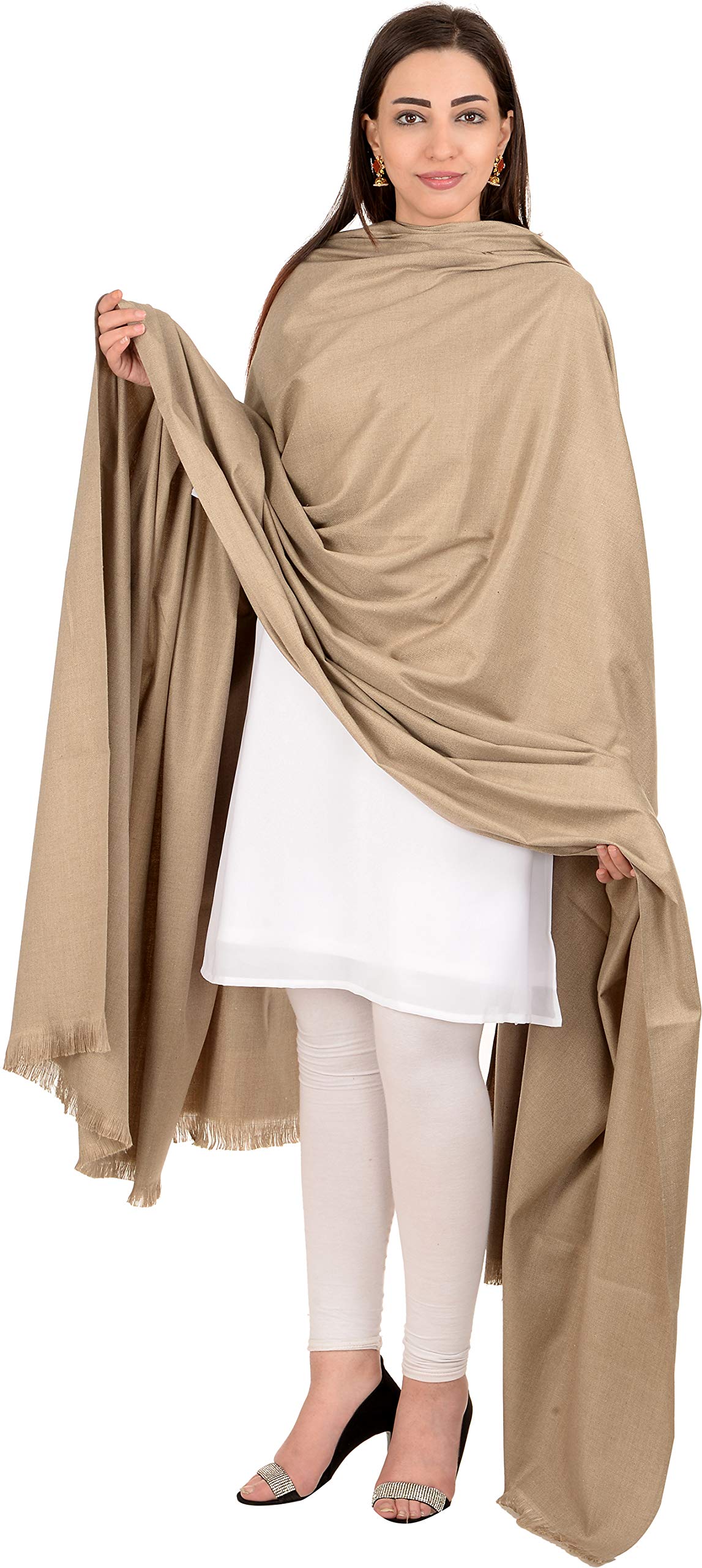 Baisa Men's Solid Plain Kullu Lohi/Dushala/Shawl (X-Large)