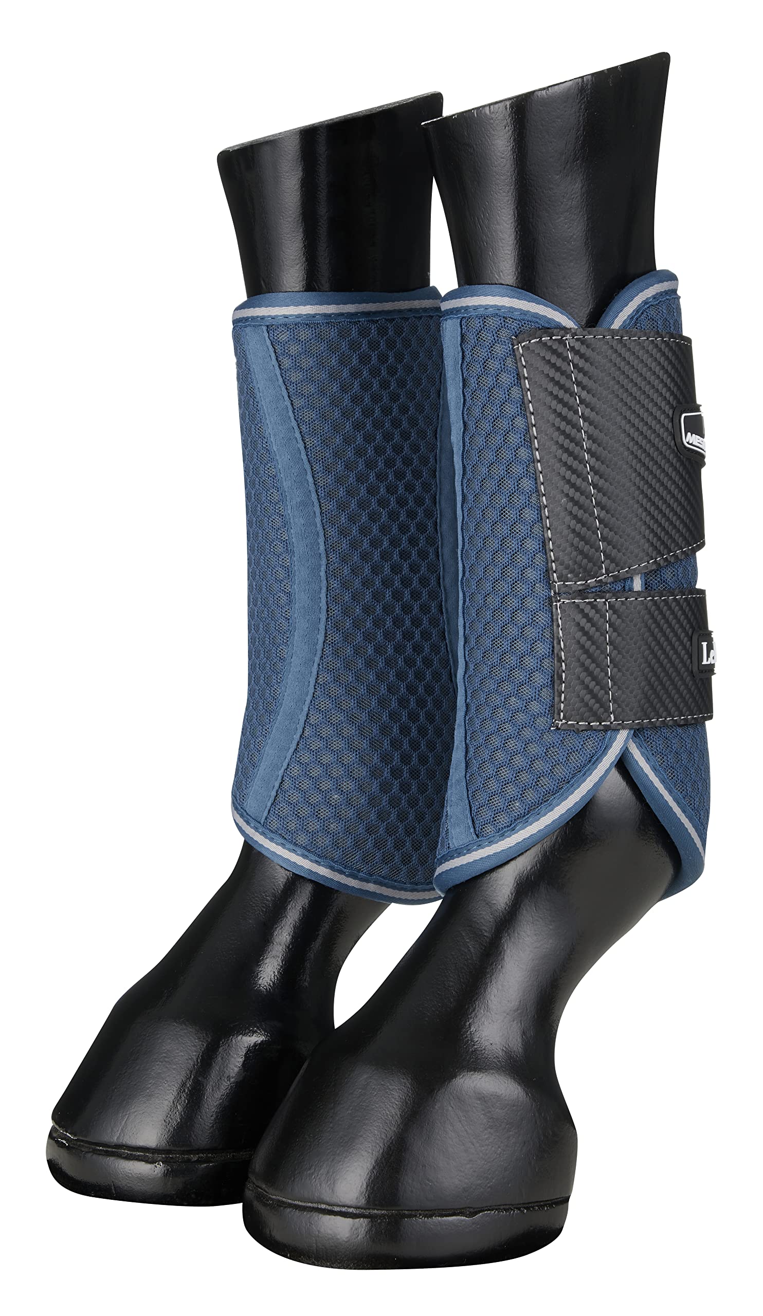 LeMieux Carbon Mesh Wrap Support Horse Boots - Protective Gear and Training Equipment - Equine Boots, Wraps & Accessories (Blue/Medium) โ image 1