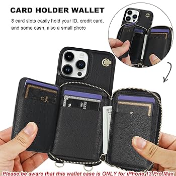 Amazon.com: Bocasal for MagSafe Crossbody Wallet Case