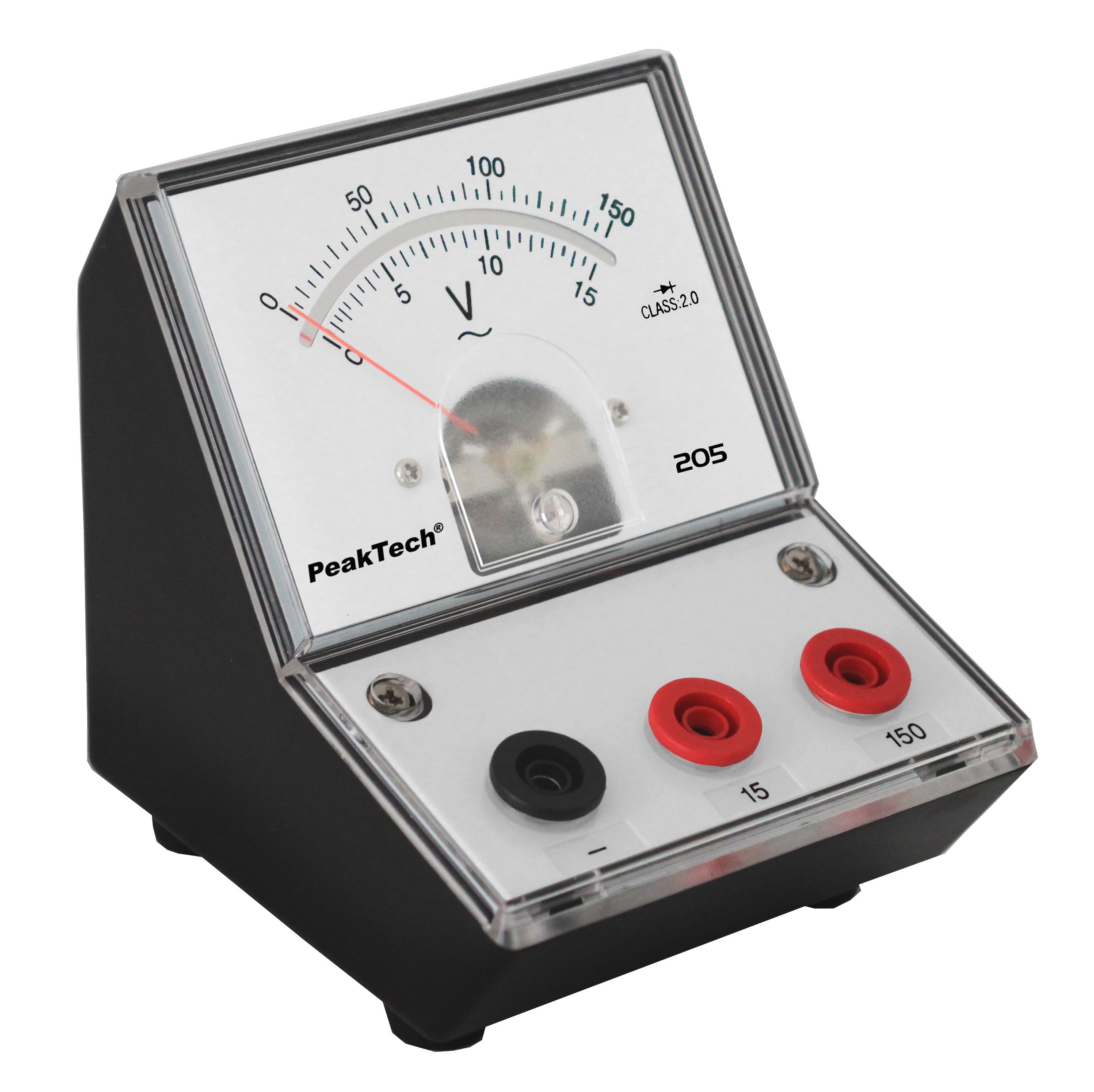 PeakTech P 205-11 Spannungsmessgerät/Voltmeter Analog mit Spiegelskala