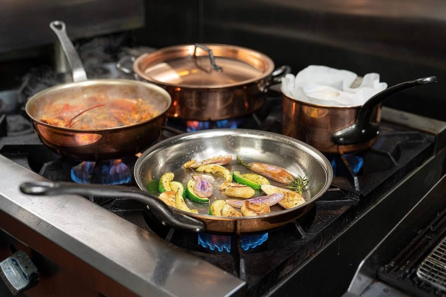 マトファー 銅製 打ち出し 鎚目 両手鍋 直径約28.5cm 板厚3mm Amazon｜マトファー/ブウジャ フライパン ステン/銅 3690-28cm