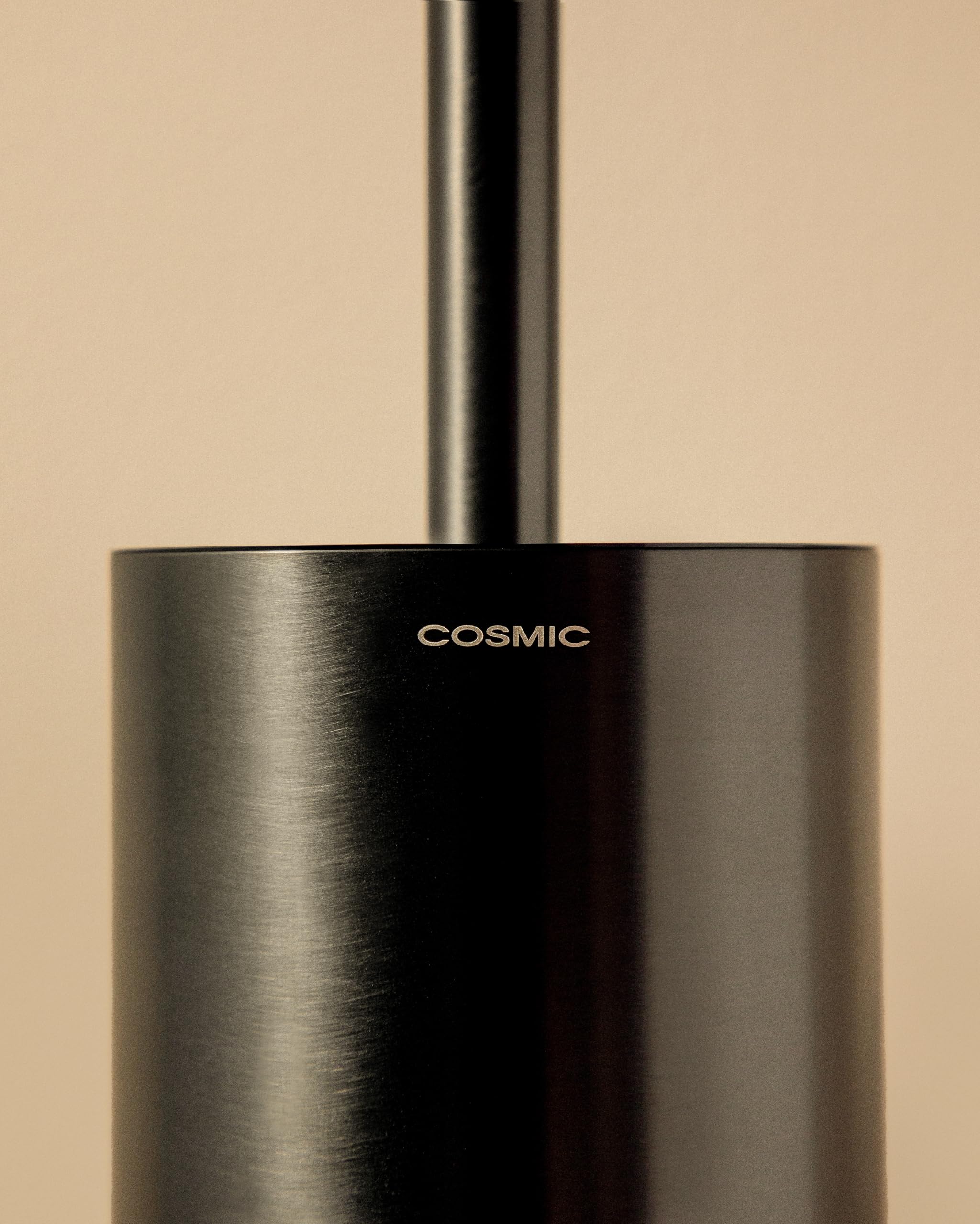 COSMIC Architect SP Escobillero de Pared para Baño de Metal. Blanco Mate | Escobilla para WC metálica, acero inoxidable y plástico. Diseño circular y minimalista. Gran resistencia y durabilidad