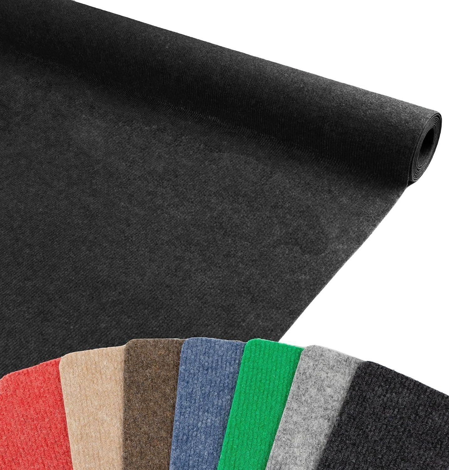 MadeInNature - Moquette agugliata Malta, Moquette Lunghezza e Colori a scelta, Antracite 2x3m, Anti Fuoco B1, Moquette per Fiere, Stand, Eventi, Saloni, ...