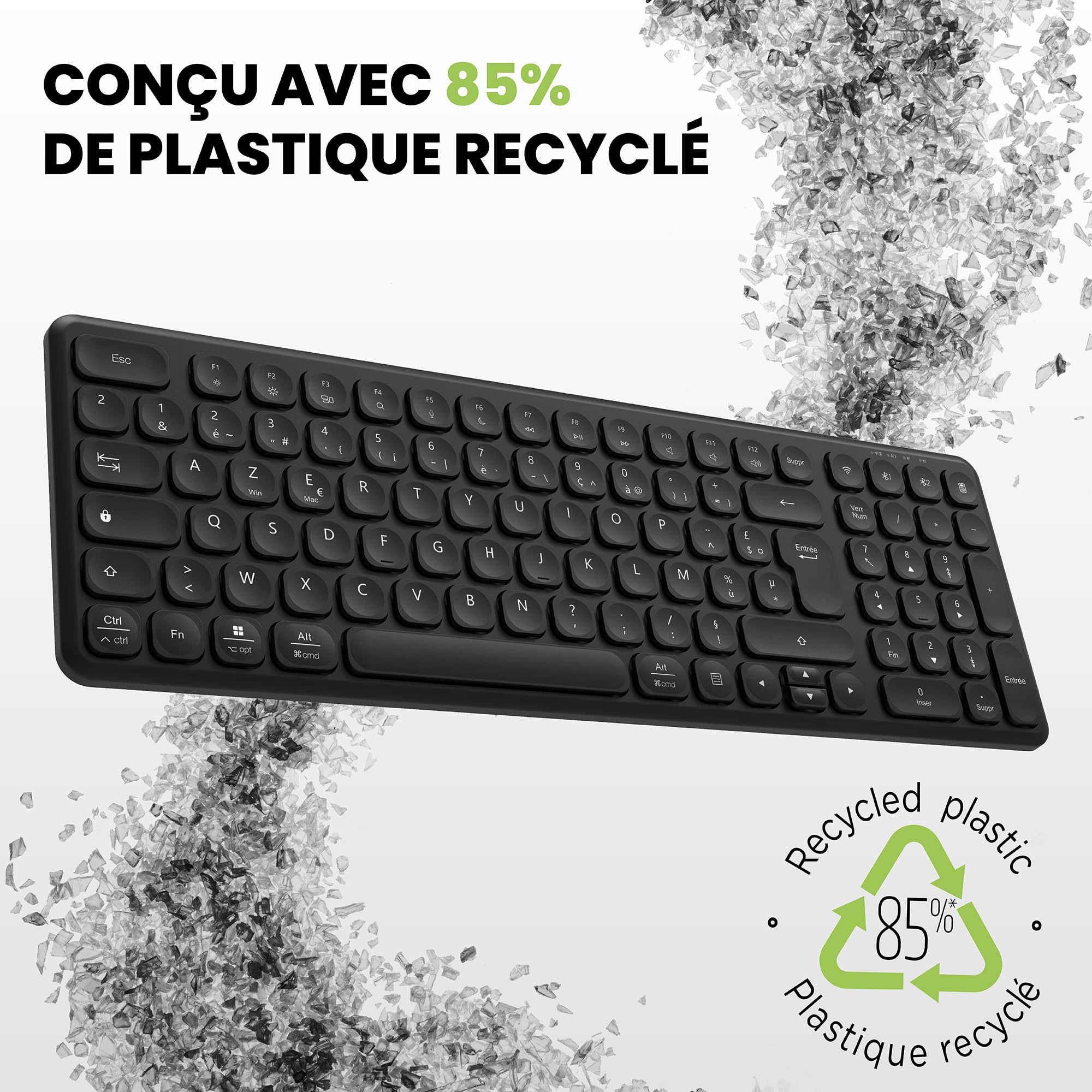 T'nB Slim Pro - Clavier sans Fil, Double Connexion