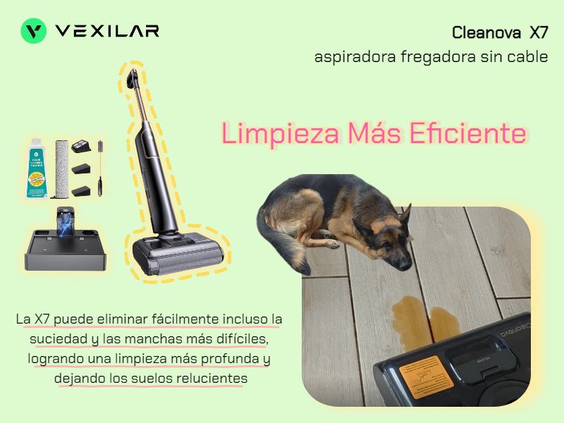 aspiradora fregadora sin cable X7