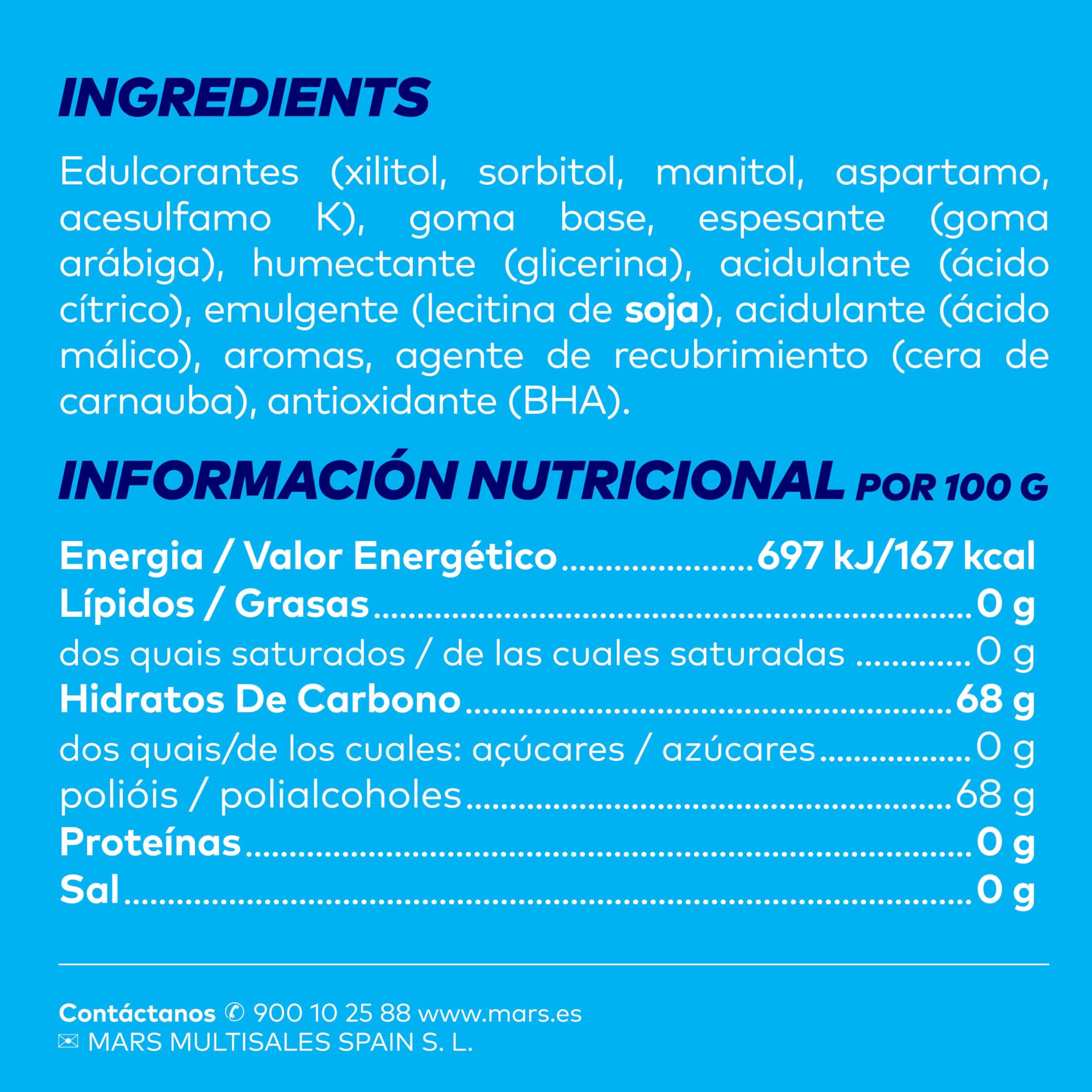 ORBIT Bote de Chicles Sin Azúcar Sabor Fresa Pack 6 Botes 46 Chicles Cada Uno