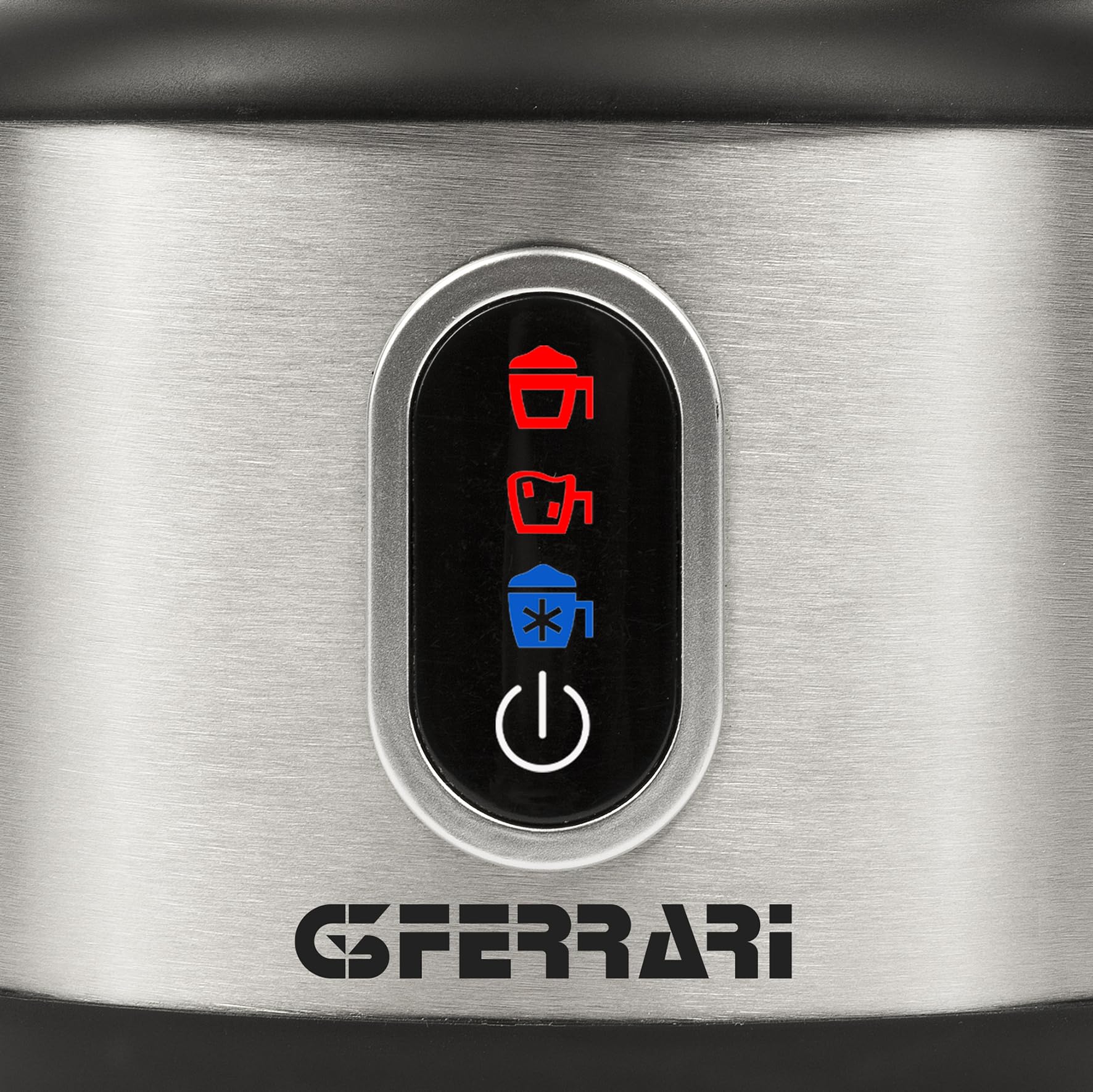 G3 Ferrari G10198 Choco-Lat Espumador de leche con vaso de acero inoxidable extraíble, 600 W, capacidad de 250 ml, 3 funciones, Capuchinador, Pantalla táctil, Fácil de limpiar, Apagado automático