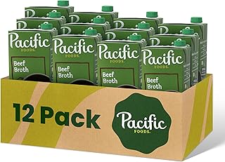 Pacific Foods Beef Broth, 32 oz (Pack of 12)