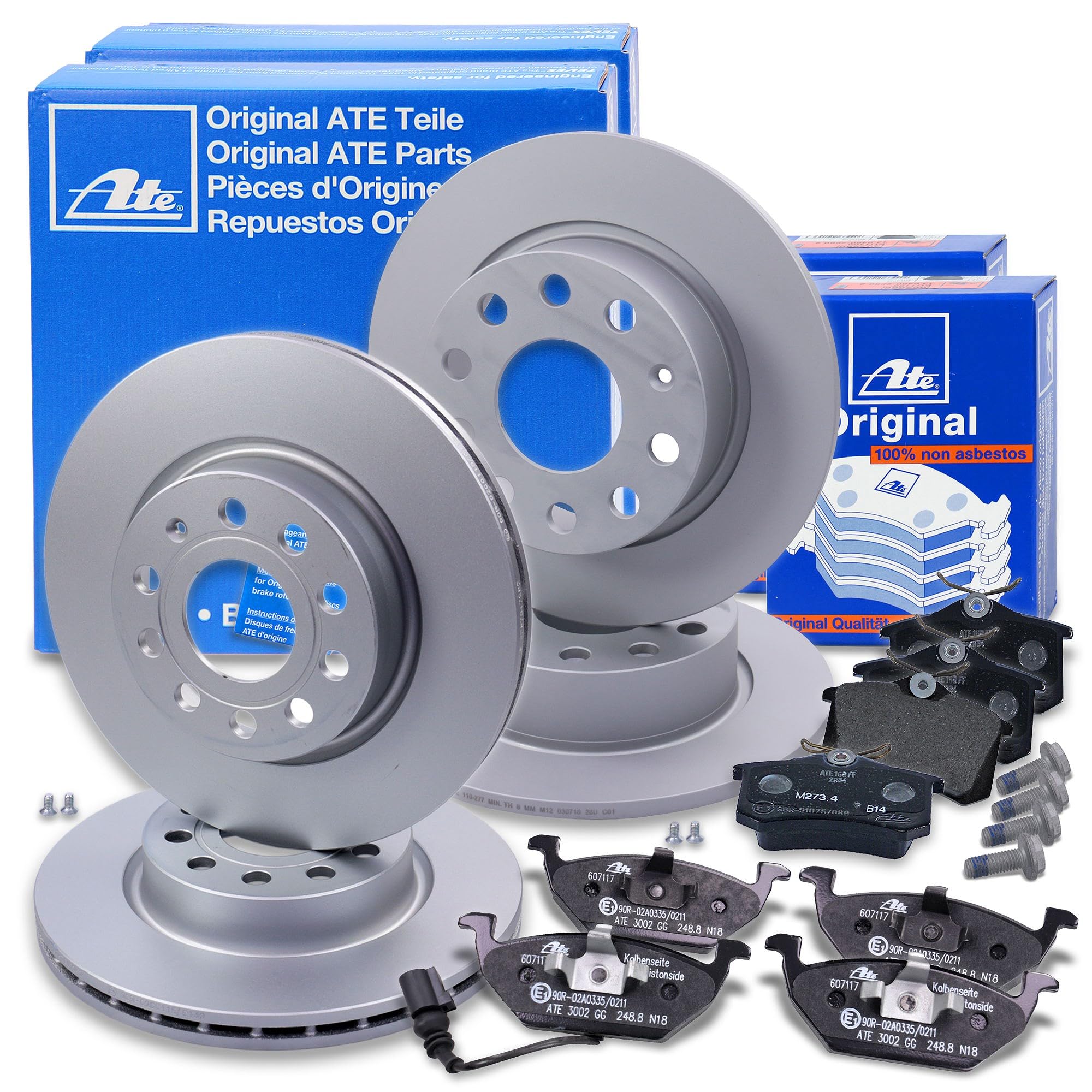 Zimmermann Bremsen Set Inkl. Bremsscheiben & Beläge Für Hinten - 100% Passend