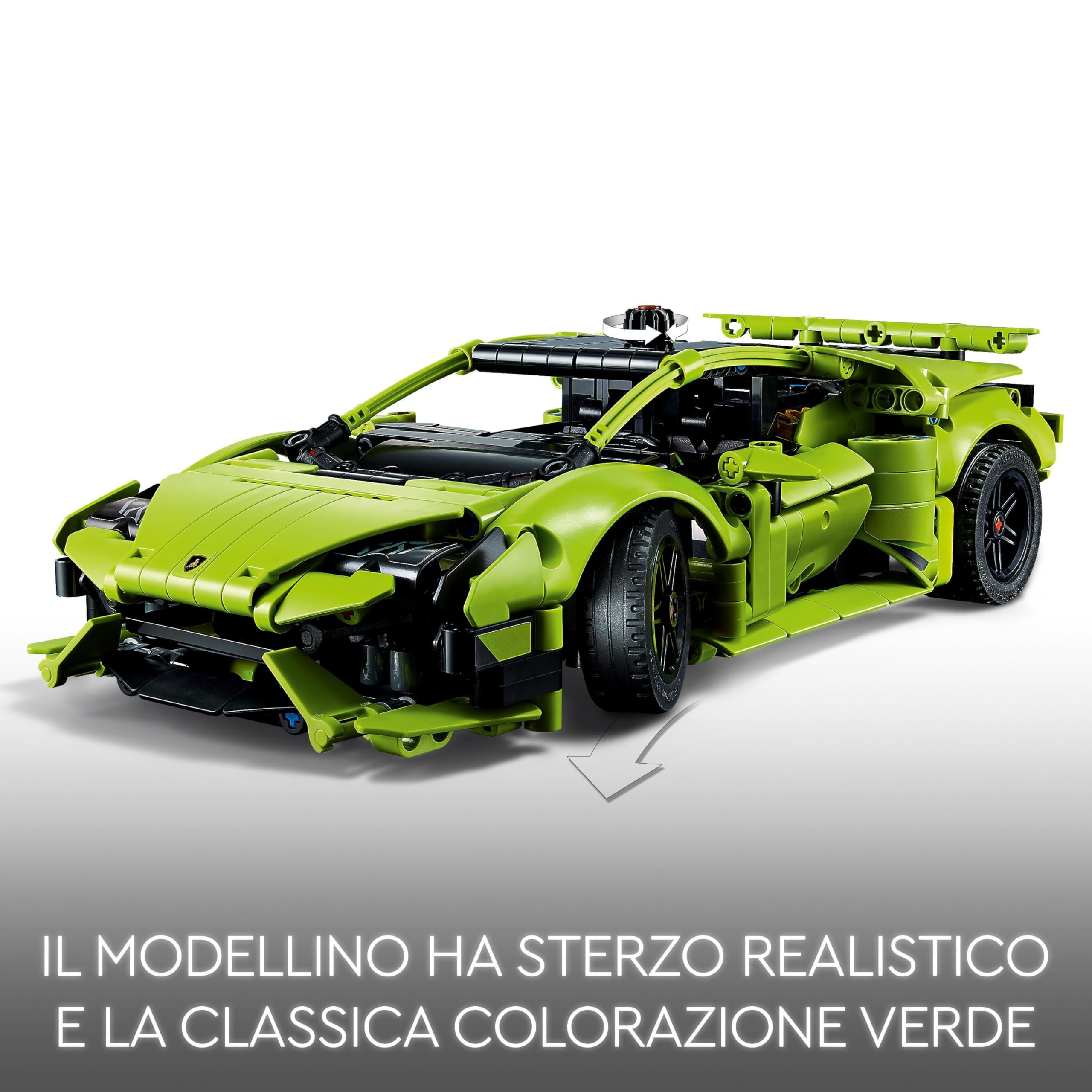LEGO 42161 Technic Lamborghini Huracán Tecnica, Modellino di Auto da Costruire, Macchina Giocattolo per Bambini, Bambine, Ragazzi, Ragazze e Fan delle Supercar Sportive, Idea Regalo da Collezione