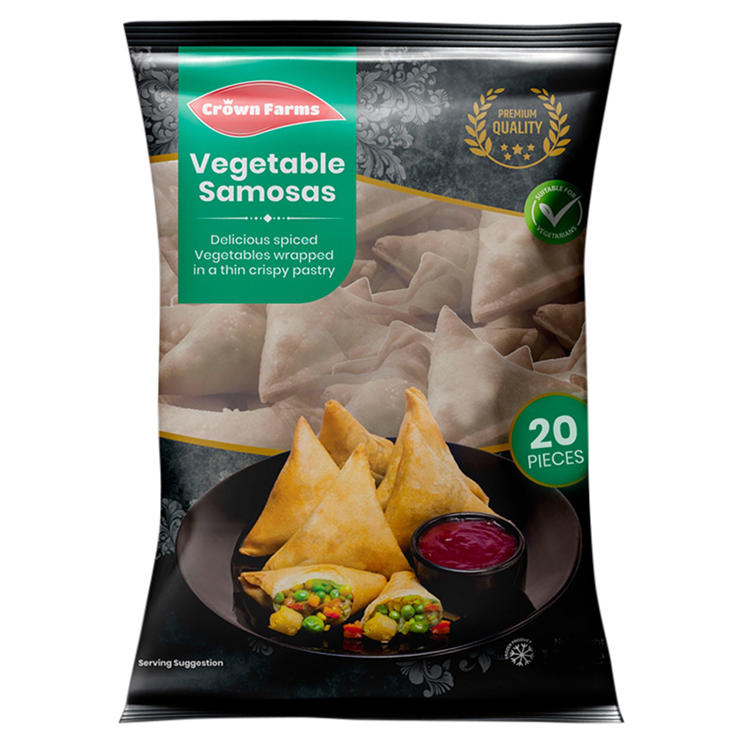 Crown Farms 20 Pack Vegetable Samosas
