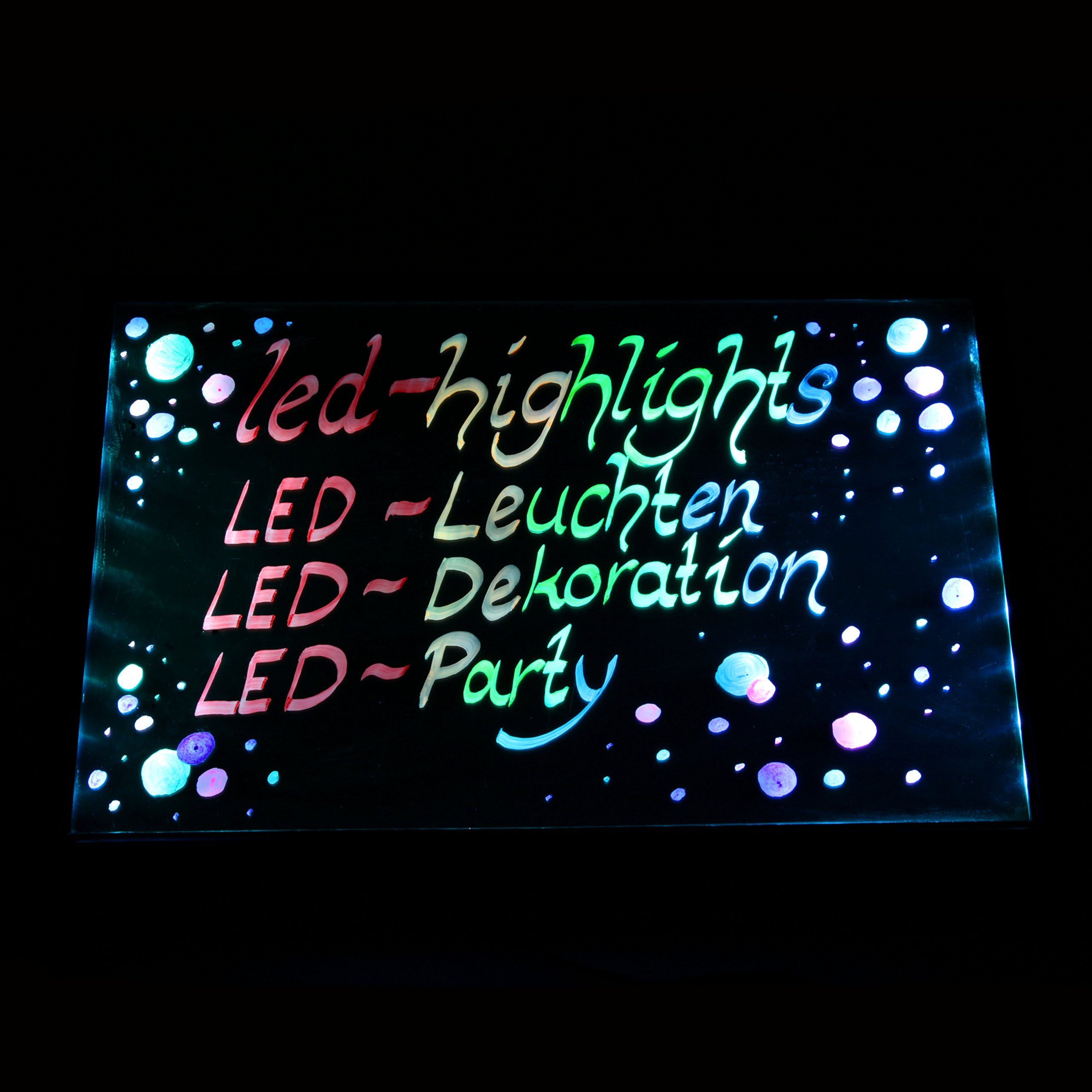 Werbetafel Led Reklame Tafel 60 x 40 cm Fernbedienung 7 Farben Leuchttafel Werbeschild 8 Neon Stifte Buchstaben Bunt Beschreibbar Licht Box
