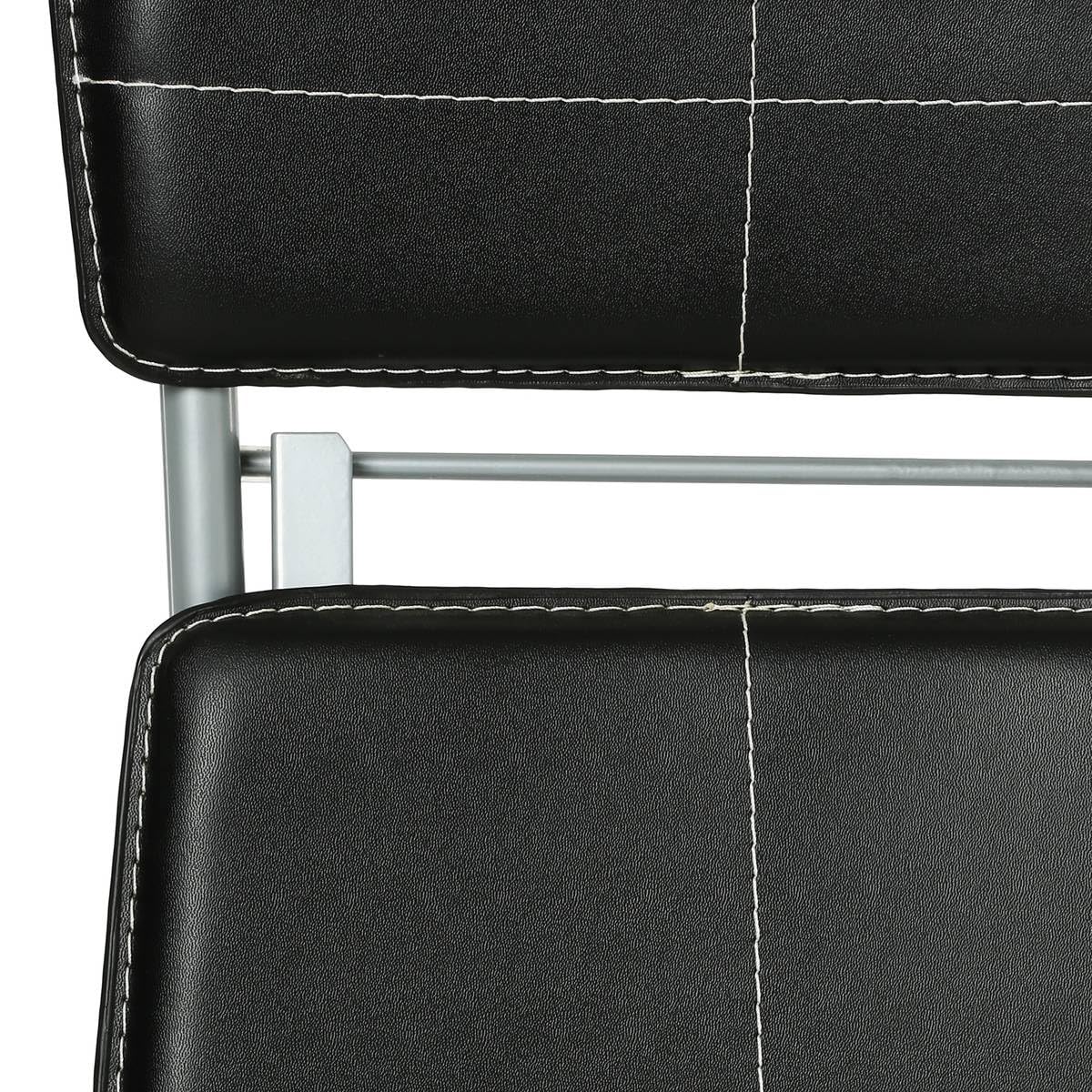 SILLA PLEGABLE DE PVC NEGRO