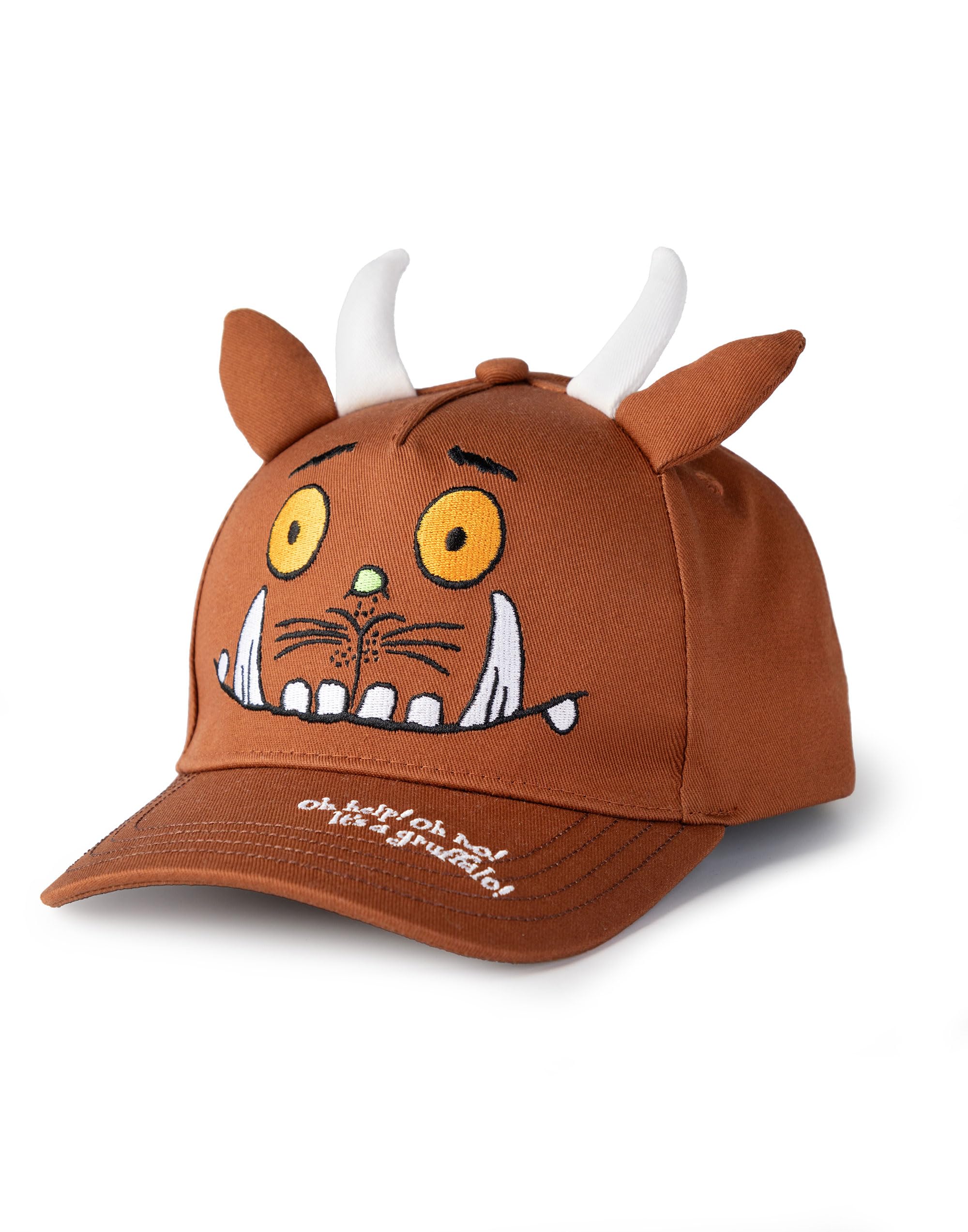 Gruffalo The Friends Braunes 2er-Pack Fischerhut- und Mützen-Set für Jungen | Reversibles Charakterdesign mit 3D-Ohren und Hörnern | Niedliche Cartoon-Hüte zum Spielen im Freien