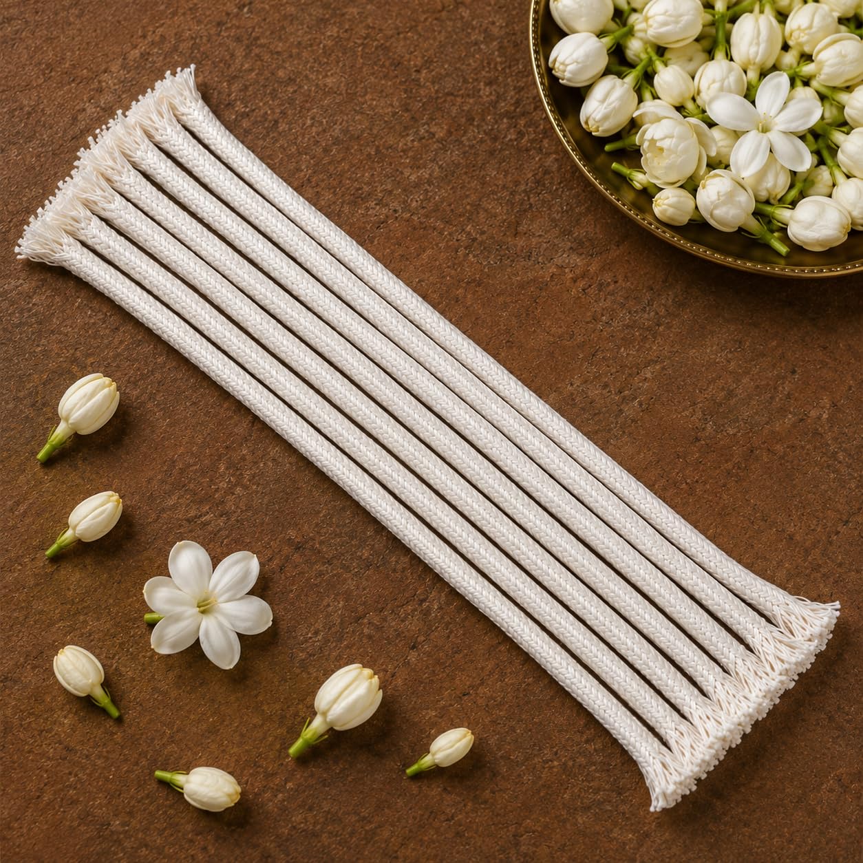Pure Source India Akhand Diya Wicks for Pooja | Long Batti for Akhand Jyot | 100% Cotton Wick- 9 Inch (10 PCS)-image-31