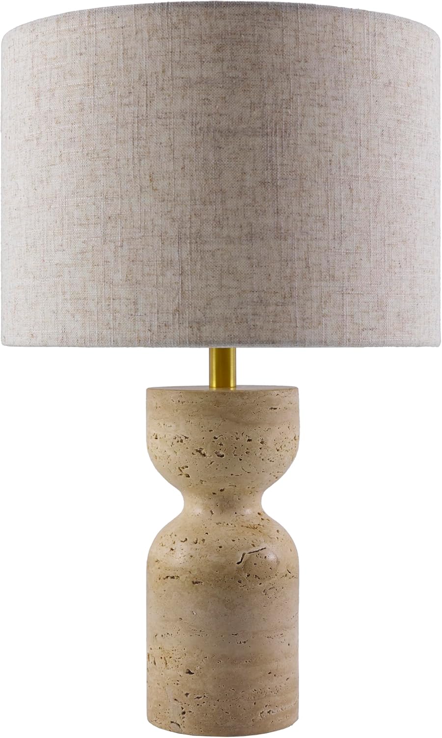 Mark&Day Table Lamps, Shaneaka Modern Beige Bedside Table Lamp for Nightstand Bedroom, Living Room or Office (19" H x 12" W x 12" D)
