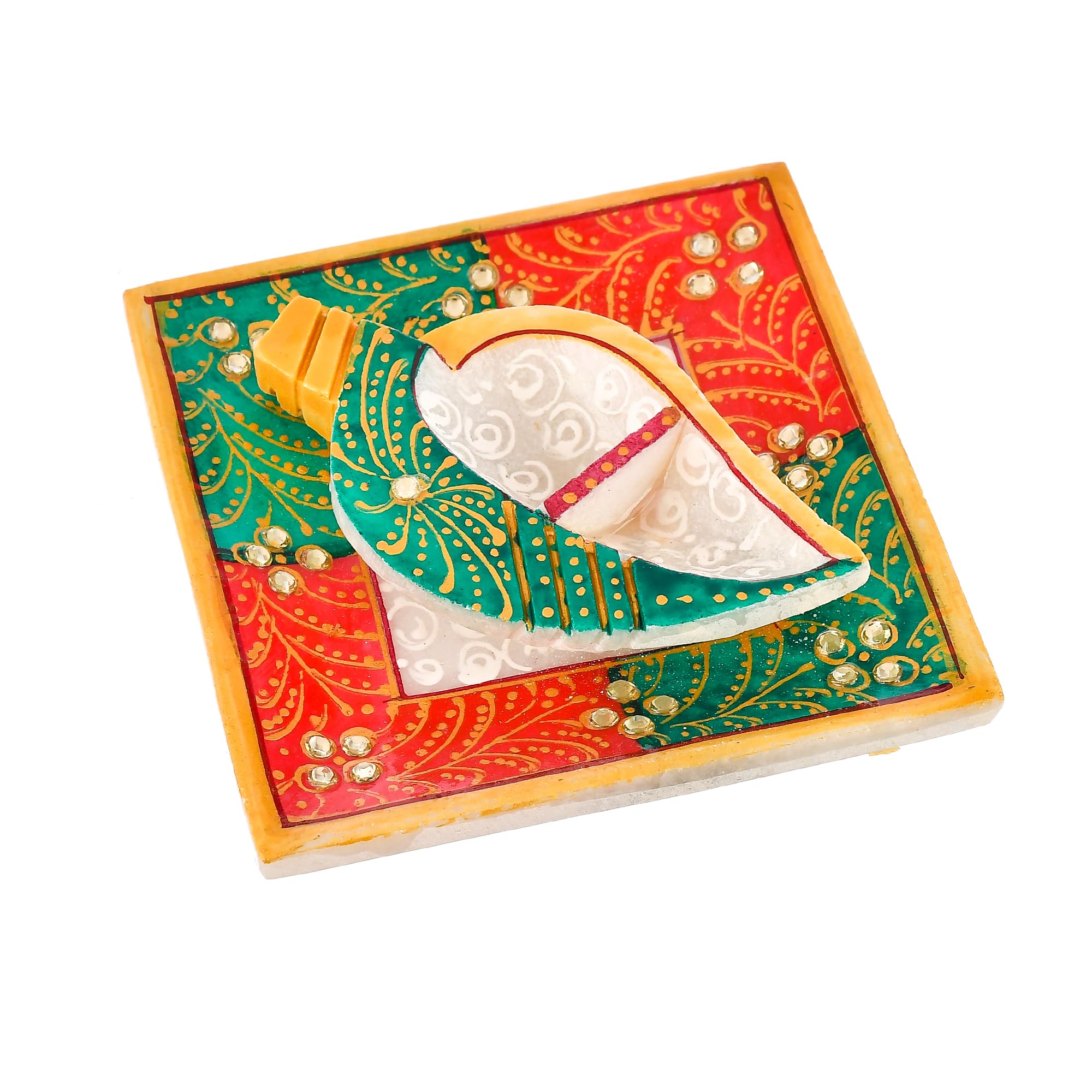 Craftam Marble Kumkum Box - Traditional Pooja Decor -3 Craftam Marble Kumkum Box - Traditional Pooja Decor -3