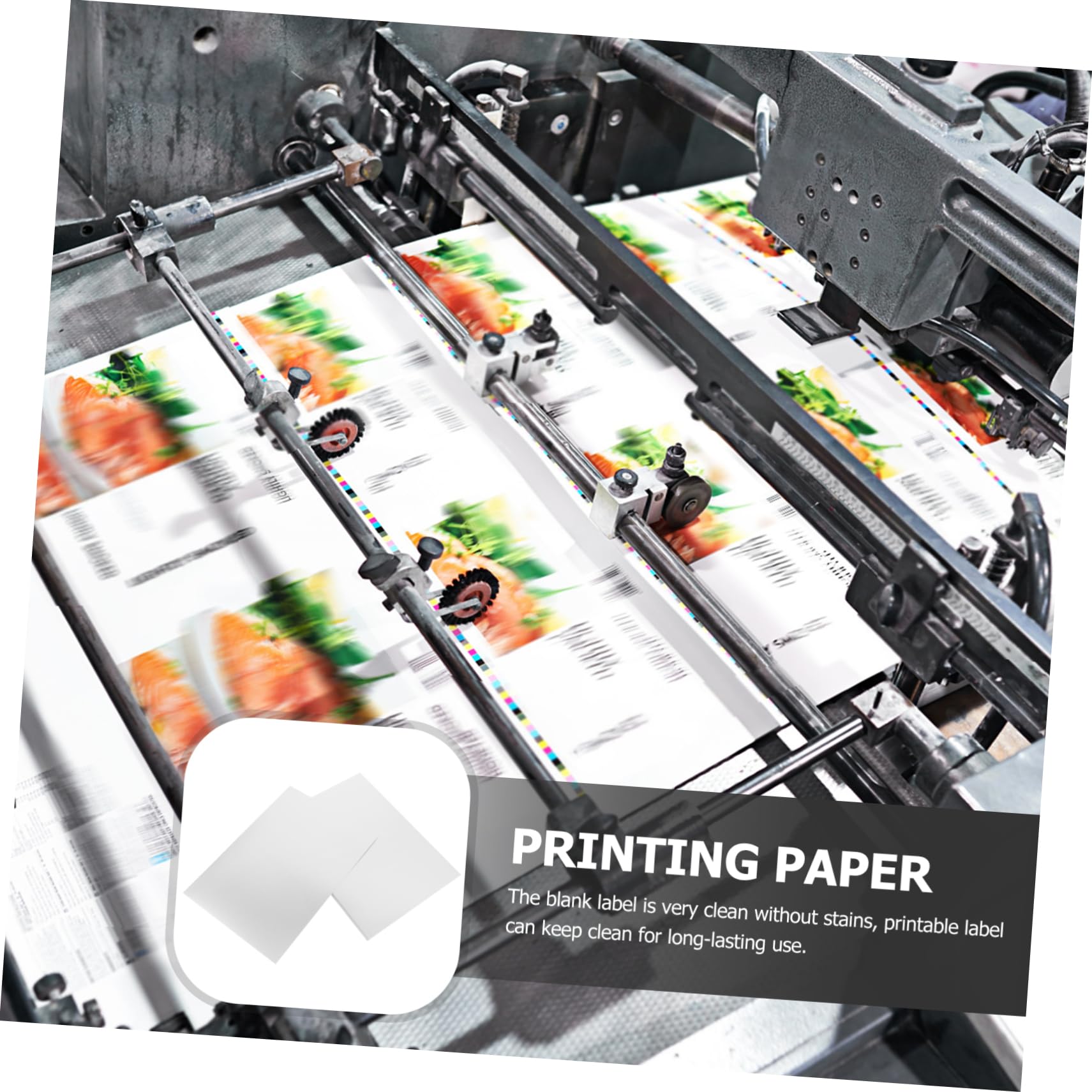 TEHAUX 60hojas Etiquetas Adhesivas Papel De Etiquetas Imprimibles Impermeables y Resistentes Al Rasguño Para Etiquetado De Direcciones y Precios