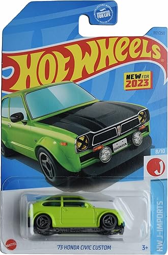 Hot Wheels Honda Civic Custom, HW J-Imports 810 Verde 117250