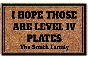 I Hope Those Are Level 4 Plates Door Mat