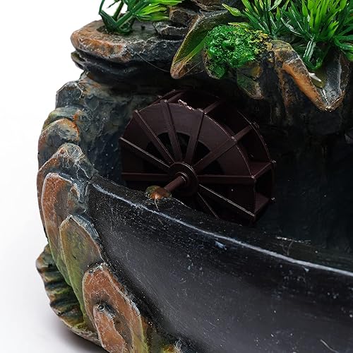 Miniatura 8 de Fuente de escritorio para interiores, fuente de agua de mesa, mini fuente de rocallería, cascadas de montaña, decoración de escritorio para