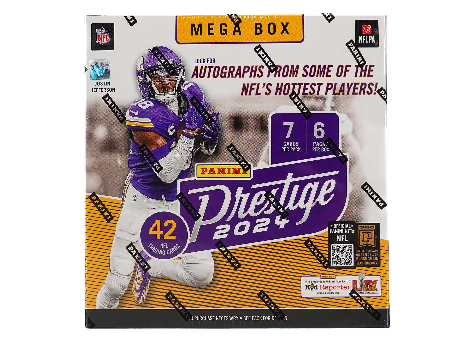 2024 Panini Prestige NFL Football MEGA box (6 pks/bx)