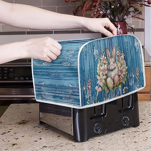 Vista 109 de Cubierta para tostadora de cocina, protector para hornear se adapta a la mayoría de tostadoras estándar de 4 rebanadas, mantiene la tostadora libre