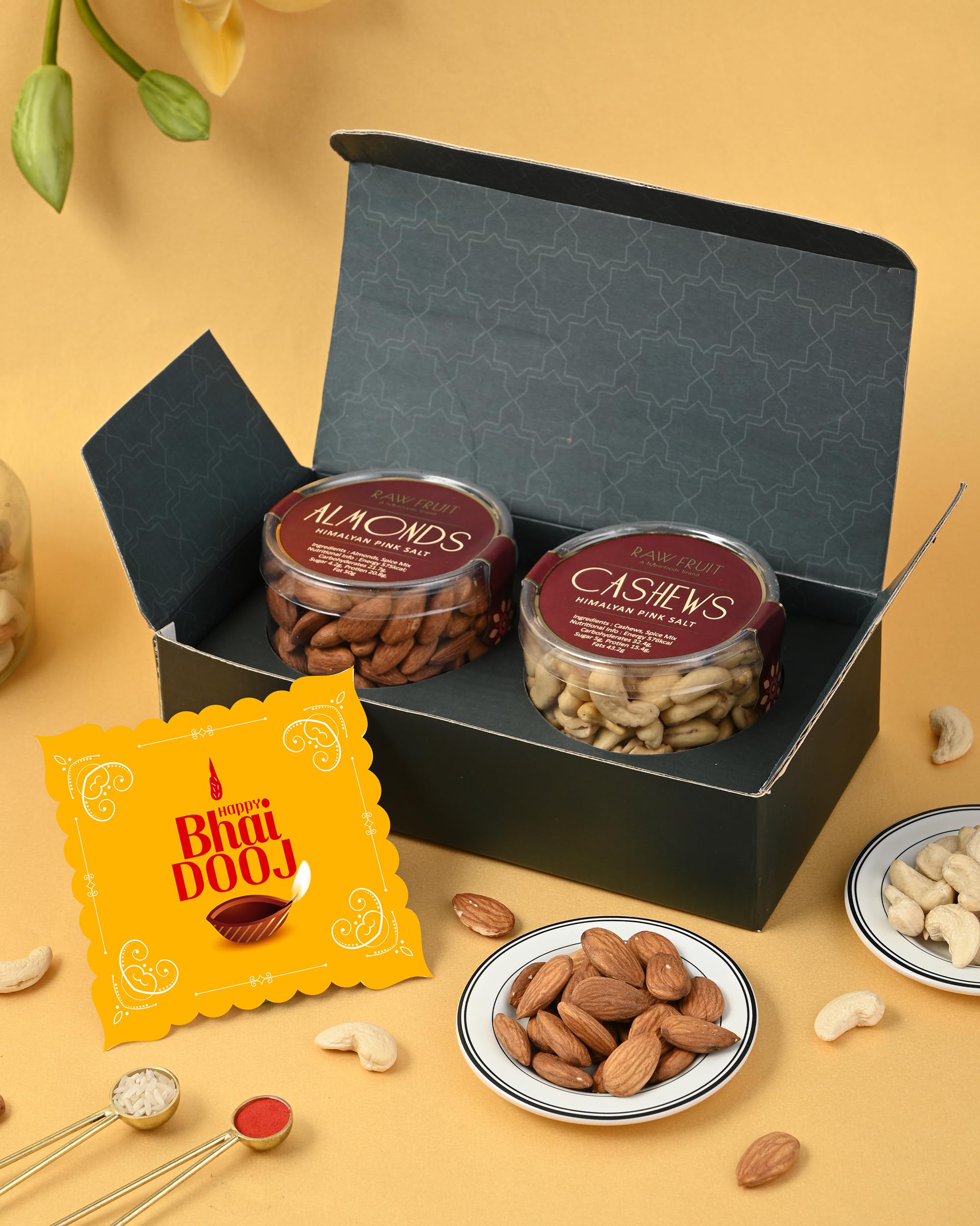 Hyperfoods Rakhi Gift For Brother Rakhi With Gift For Brother Rakhi For Brother Dry Fruits Box For Gift Dry Fruits Combo Pack Pack Of 2 Roasted Dryfruits Shiva Ganesha Rakhi Set Of 2 (B0D73J5567) Amazon Price History, Amazon Price Tracker