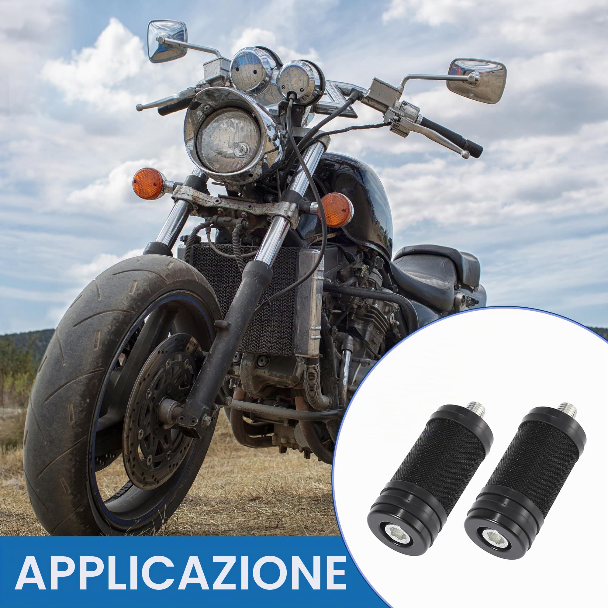 A ABSOPRO Pedale Cambio Moto Accessori Pedale Cambio Pedale Cambio per Harley Softail Sportster Dyna Nero (Set di 2)