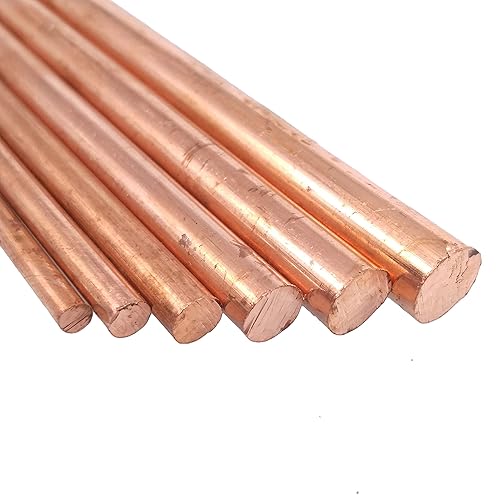 Miniatura 3 de Yodaoke 6pcs 0.118 in-0.315 in Dia. 3.937 in Largo 99.9% Cobre Puro T2 Cu Metal Varillas Cilindro Surtido Kit