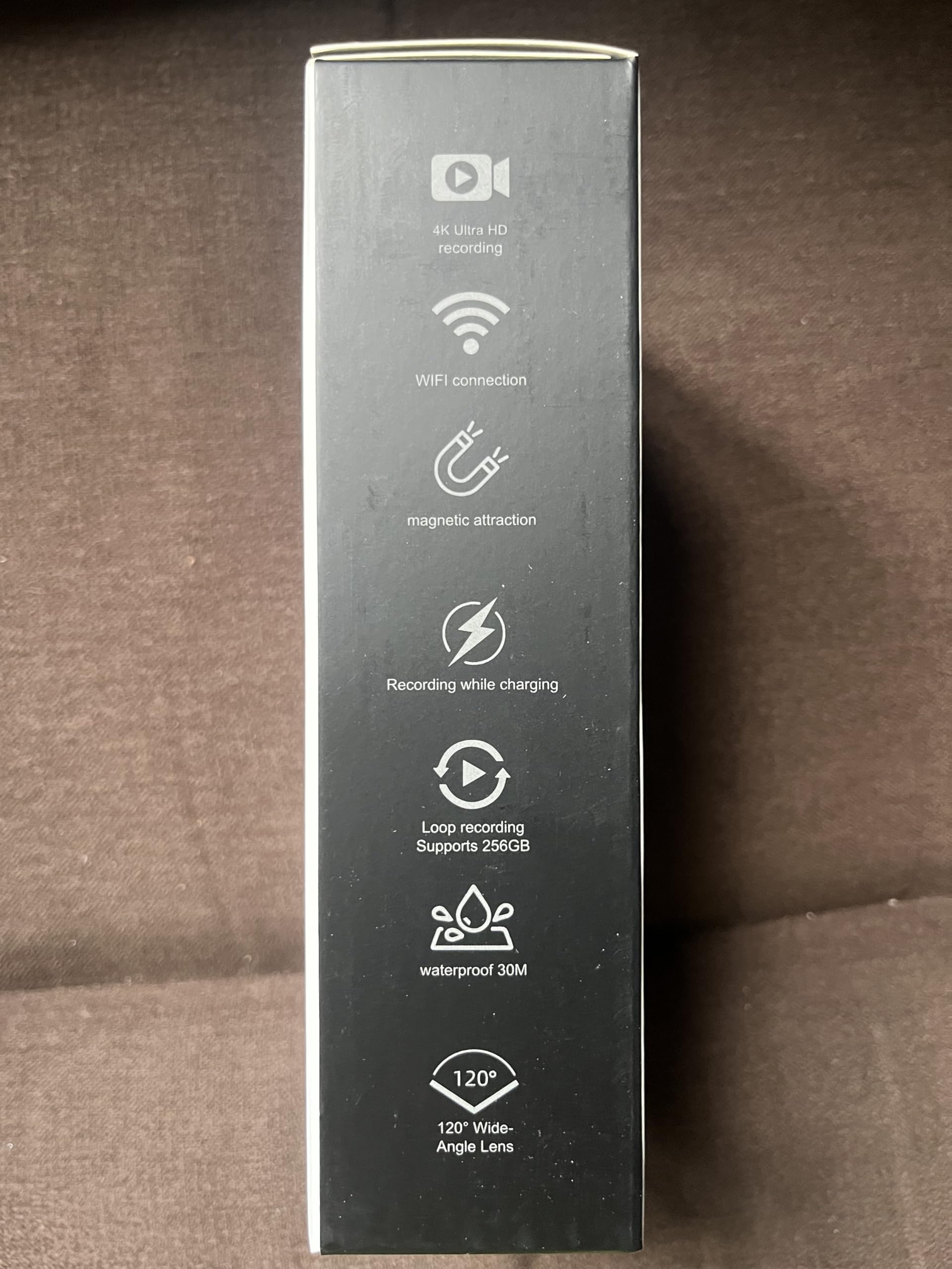 Caméra corporelle 4K POV Pro, caméra Portable avec Clip Rotatif 360° et Clip magnétique, Enregistrement 120 Minutes, idéale pour conférences, Voyages et promenades (4K-P-256G)