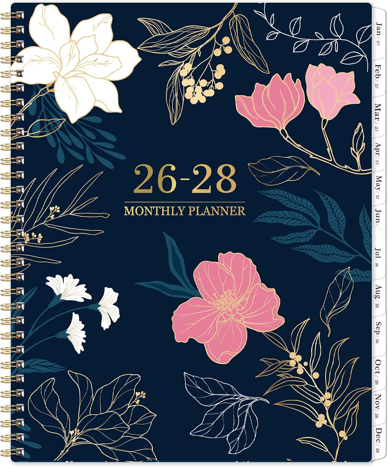 2026-2028 Monthly Planner/Calendar - Jul. 2026 - Jun. 2028, 9" x 11", Calendar Planner 2026-2028, 2 Year Monthly Planner, Tabs, 2-Size Pocket