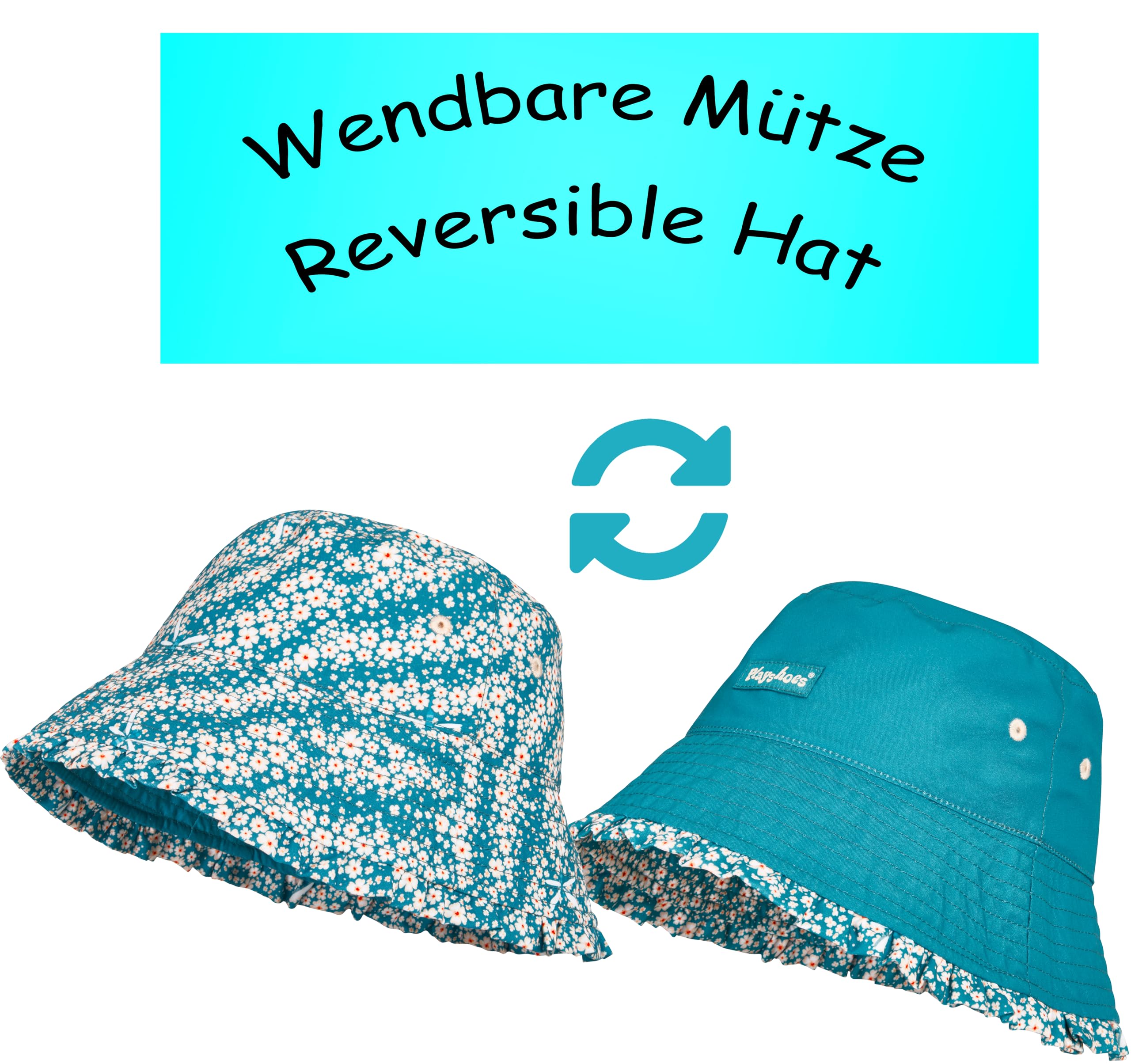 Playshoes Unisex Kinder Schwimmanzug mit Langen Ärmeln + Hut Sonnenanzug (2er Pack)