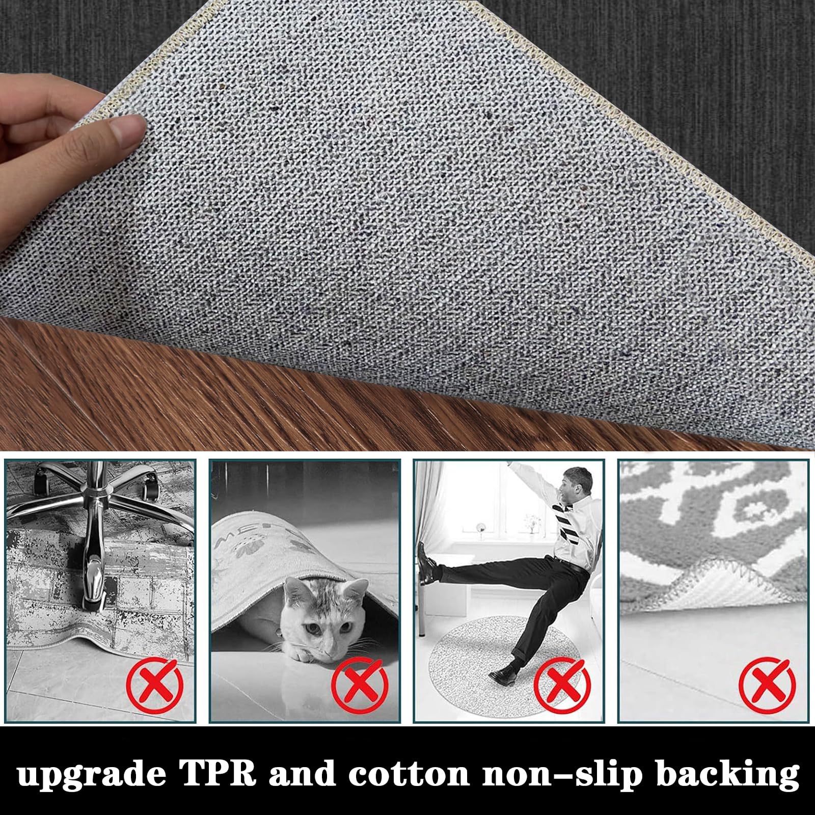 Tapis Gaming Sol pour Sols Durs, 160 x 200 cm Tapis Chaise de Bureau, Tapis de Protection de Sol pour Sols Durs, Tapis de Chaise Polyvalent pour la Maison, Chairmat Décorez Bureau Chambre