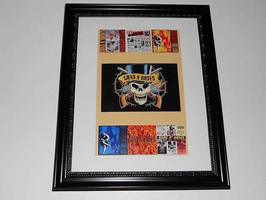 Guns N' Roses ポスター Guns N Roses 80s Gun Logo Music Poster Print New 24x36