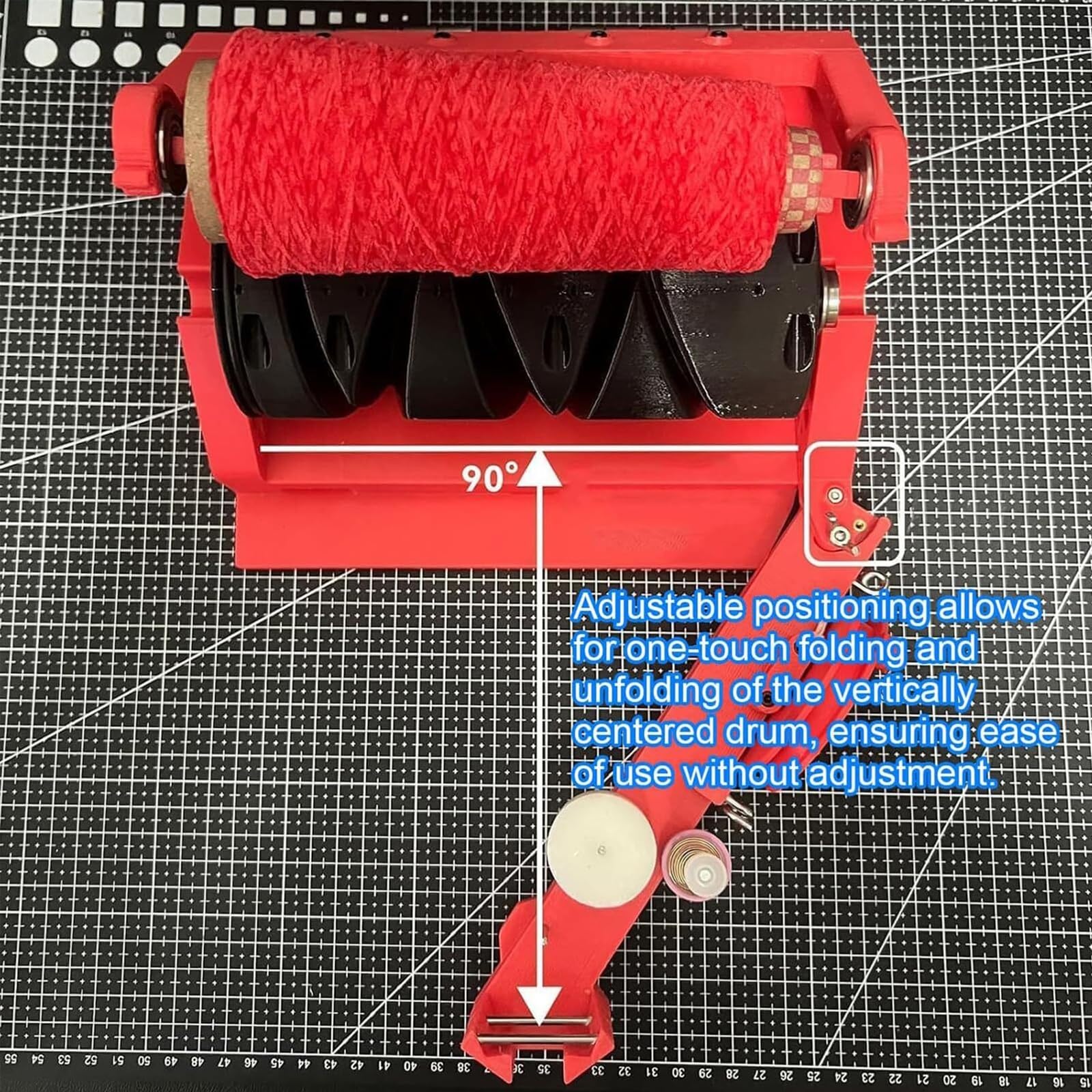 Filatore elettrico per filati, avvolgitrice automatica con controllo della velocità e display digitale, lunghezza massima 20000 metri, funzione di pausa automatica per tessitura