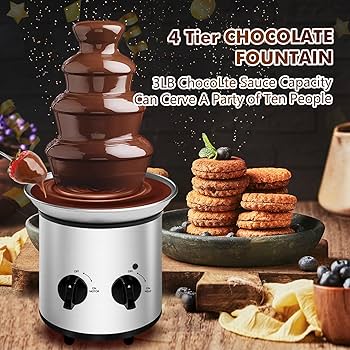 Fontaine Chocolate 12個 Amazon.com: ZEVELOO Chocolate Fountain Machine Electric