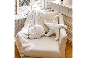 Pairs of Decorative Seashell Throw Pillows Starfish Pillows