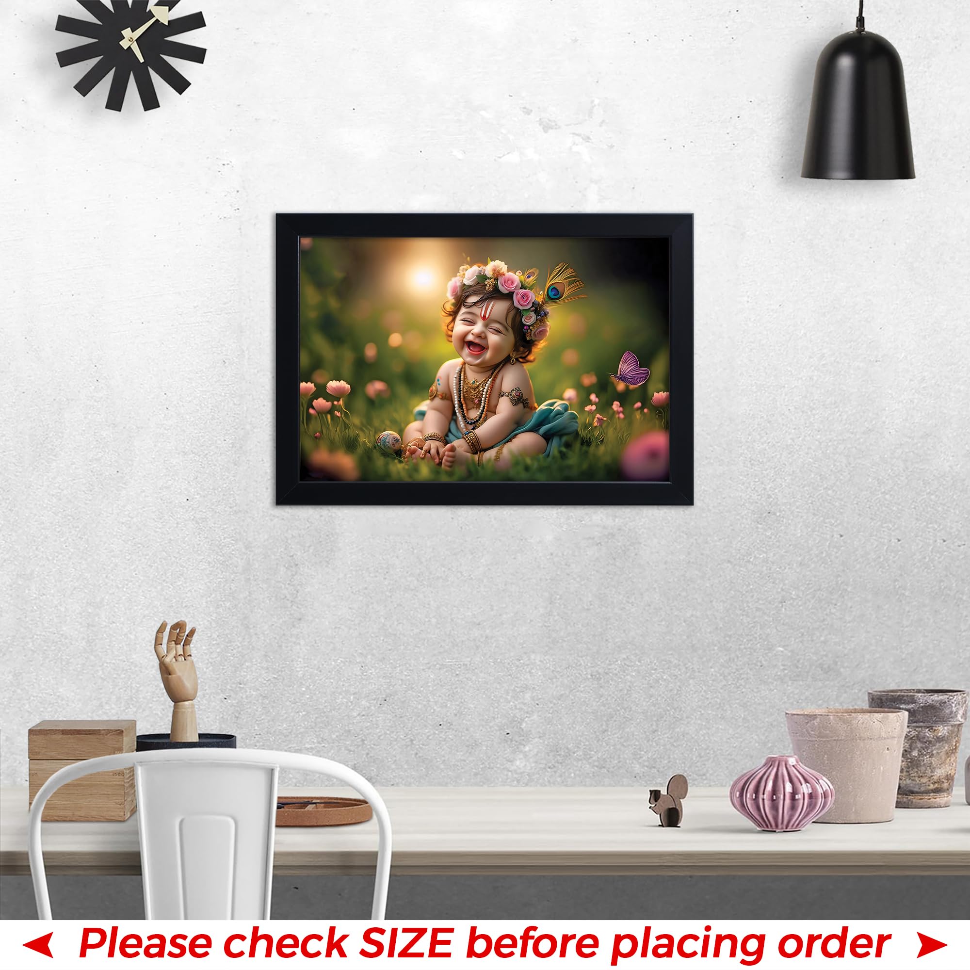 Baby Krishna Photo Frame - Kanha Ji Gift -6
