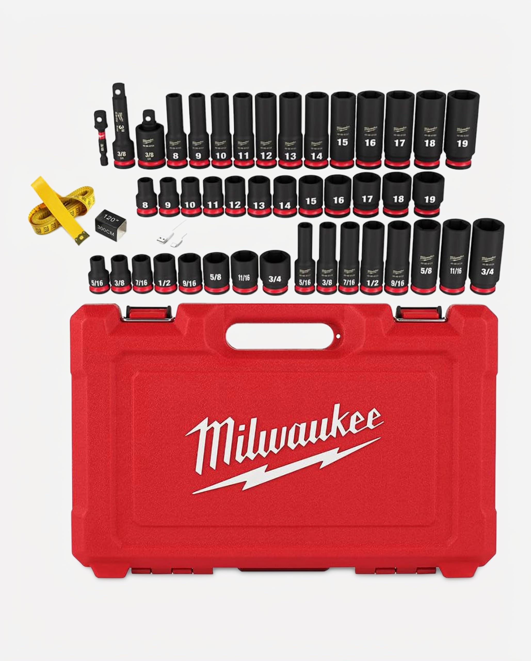 Milwaukee 43PC Shockwave Impact Duty 3/8
