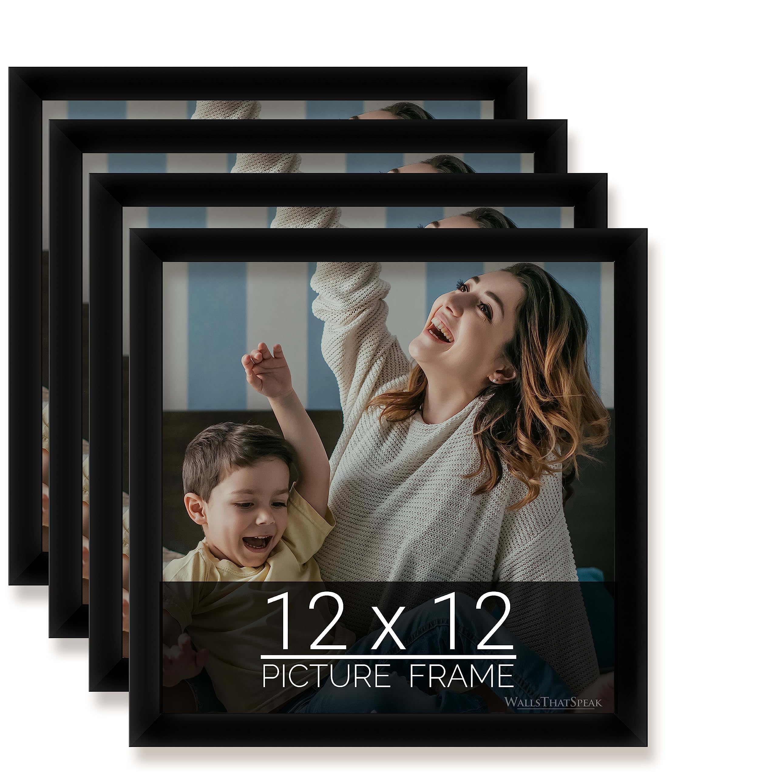 Amazon.com - wallsthatspeak 12x12 Black Picture Frame for Puzzles