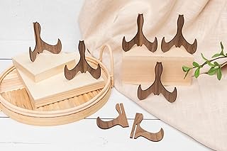 Miniature Easel Wood Stand Hand Made Place & Hold Small Decor | Set Of 6
